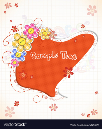 Abstract speech bubble vector image Abstract speech bubble vector image