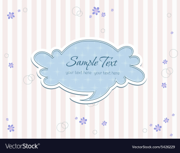 Abstract speech bubble vector image Abstract speech bubble vector image