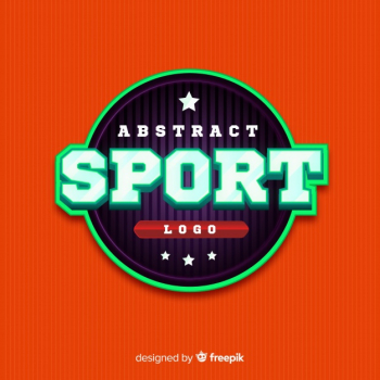 Abstract sports logotype template