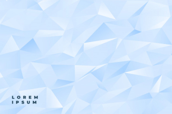 Abstract subtle light blue or white low poly background Free Vector Abstract subtle light blue or white low poly background Free Vector