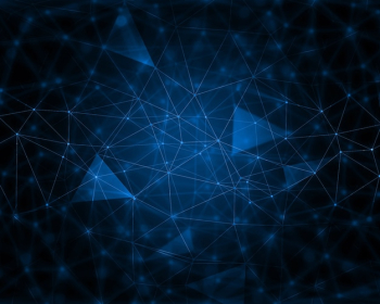 Abstract techno background with connecting lines