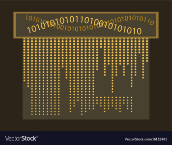 Abstract technology background binary computer vector image Abstract technology background binary computer vector image