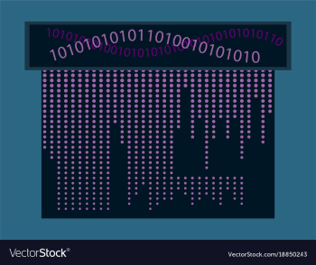 Abstract technology background binary computer vector image Abstract technology background binary computer vector image