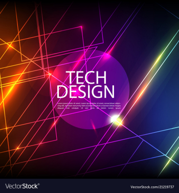 Abstract technology digital hi tech hexagons vector image