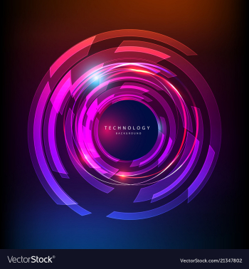 Abstract technology digital hi tech hexagons vector image Abstract technology digital hi tech hexagons vector image