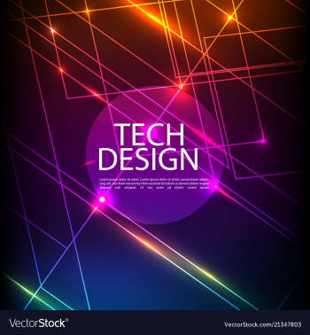 Abstract technology digital hi tech hexagons vector image Abstract technology digital hi tech hexagons vector image