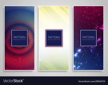 abstract various colorful header set collection