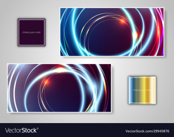 abstract various colorful header set collection