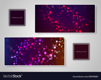 abstract various colorful header set collection