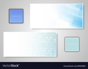 abstract various colorful header set collection