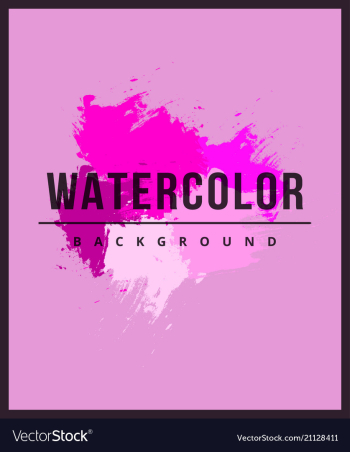 Abstract watercolor splash watercolor drop banner vector image Abstract watercolor splash watercolor drop banner vector image