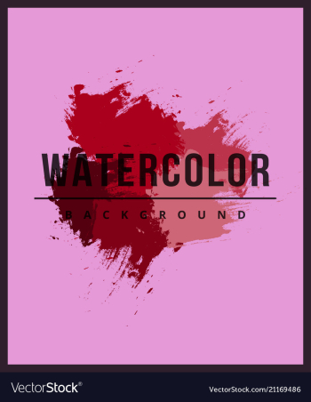 Abstract watercolor splash watercolor drop banner vector image Abstract watercolor splash watercolor drop banner vector image