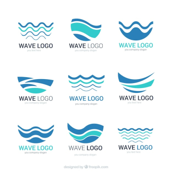Abstract wave logos Abstract wave logos