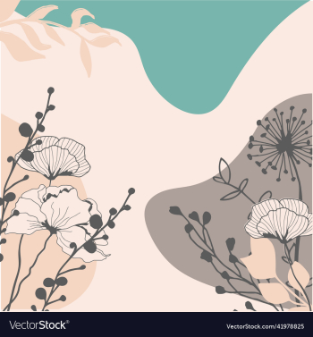 abstract wildflower trendy background