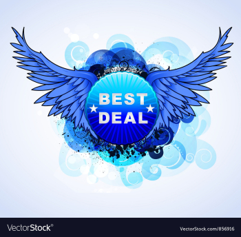 Abstract with sticker vector image Abstract with sticker vector image
