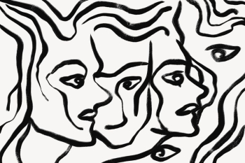 Abstract women face background, black | Free Photo - rawpixel Abstract women face background, black | Free Photo - rawpixel