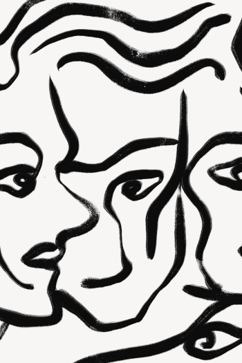 Abstract women face background, black | Free Photo - rawpixel Abstract women face background, black | Free Photo - rawpixel