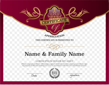 Academic certificate Public key certificate - Retro red training certificate power of attorney 
