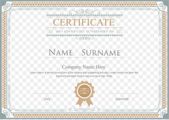 Academic certificate Template Diploma Illustration - Certificate border 