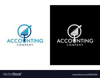 accounting and finance logo concept brush accounting and finance logo concept brush