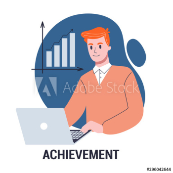 Achievement and success concept Achievement and success concept