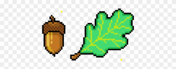 Acorn And Oak Leaf Tumblr - Acorn Pixel Art Acorn And Oak Leaf Tumblr - Acorn Pixel Art