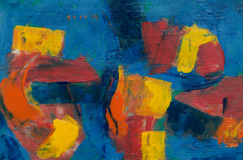Acrylic Abstract Painting Close-up Photo Acrylic Abstract Painting Close-up Photo