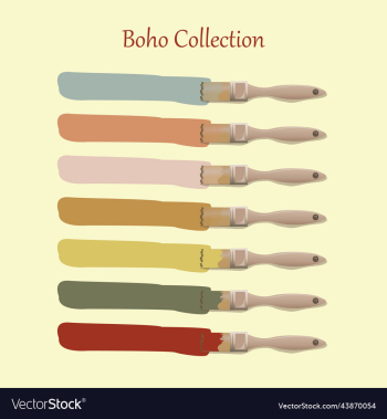 acrylic art brush painted textured stripes set