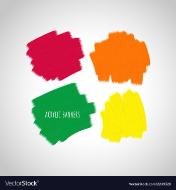 Acrylic design elements vector image
