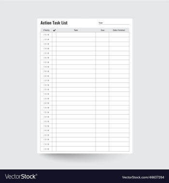 action task list action task list