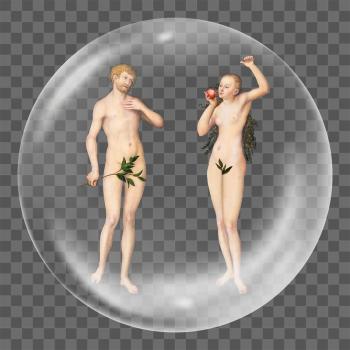 Adam and Eve png sticker, | Free PNG - rawpixel