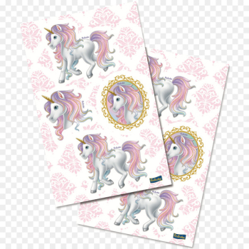 Adhesive Paper Unicorn Notebook Plastic - unicornio 