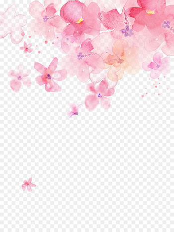 Adhesive tape Paper Wedding invitation Watercolor painting Flower - Cherry blossoms 