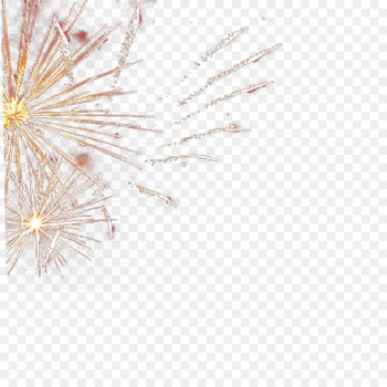 Adobe Fireworks Gold - Golden fireworks picture material 