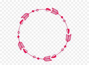 Adobe Illustrator Arrow - Pink arrow decorative frame 