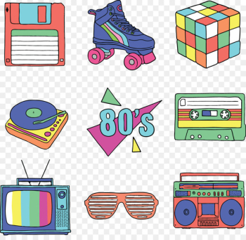 Adobe Illustrator Clip art - 80s retro Adobe Illustrator Clip art - 80s retro