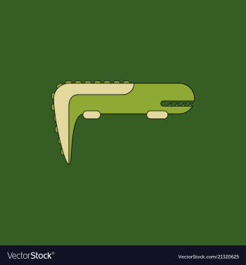 Adorable crocodile cartoon vector image Adorable crocodile cartoon vector image