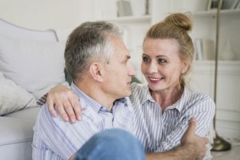 Adorable elderly couple looking at each other Free Photo Adorable elderly couple looking at each other Free Photo