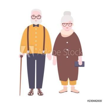 Adorable elderly married couple Adorable elderly married couple
