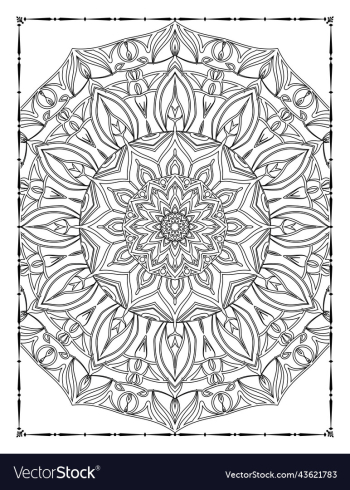 adults mandala coloring page for kdp