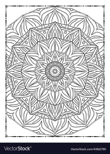 adults mandala coloring page for kdp