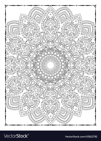 adults mandala coloring page for kdp