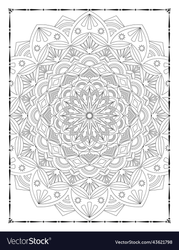 adults mandala coloring page for kdp