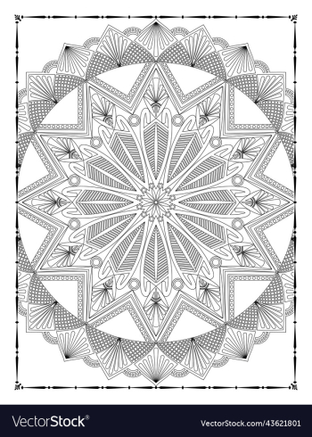 adults mandala coloring page for kdp