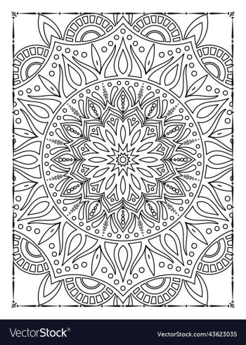 adults mandala coloring page for kdp