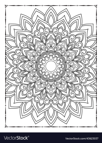 adults mandala coloring page for kdp