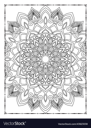 adults mandala coloring page for kdp