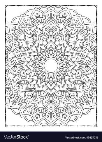 adults mandala coloring page for kdp