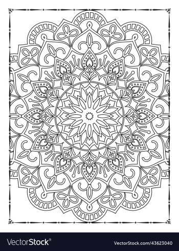 adults mandala coloring page for kdp