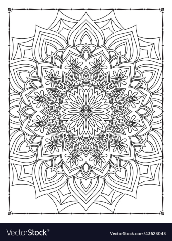 adults mandala coloring page for kdp